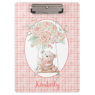Cute Teddy Bear Klembord
