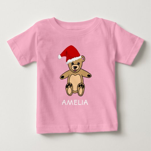 Cute Teddy Bear met Kerstmis met Kerstmis (Voorkant)
