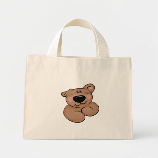 Cute Teddy Bear Mini Tote Bag (Voorkant)