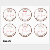 Cute Teddy Bear Nostalgic Het is Twins Baby shower Ronde Sticker (Vel)