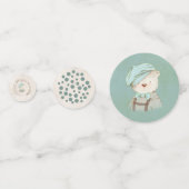 Cute Teddy Bear Overalls Pet Polka Dot Floral Confetti (Voorkanten)