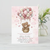 Cute Teddy Bear Party Kaart (Staand voorkant)