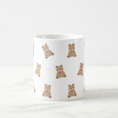 Cute Teddy Bear Pattern Mug – Aesthetic Cozy Gift  Koffiemok (Center)