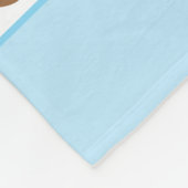 Cute Teddy Bear Pattern Personalized Boy Fleece Deken (Hoek)