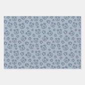 Cute Teddy Bear Paws Modern Boho Boy Baby Kids Inpakpapier Vel (Voorkant 3)