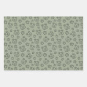 Cute Teddy Bear Paws Modern Boho Boy Baby Kids Inpakpapier Vel (Voorkant 2)