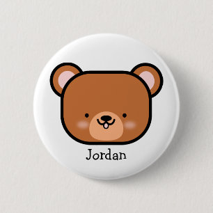 Cute Teddy Bear Personalized Ronde Button 5,7 Cm
