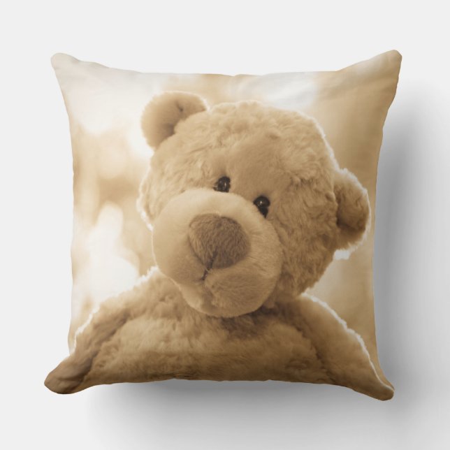 Cute Teddy Bear Pillow | Poëzie achteraan Kussen (Voorkant)