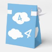 Cute Teddy Bear Pilot Custom Name and Age Birthday Bedankdoosjes (Achterkant)