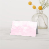 Cute Teddy Bear Pink Girl Baptisme Plaatskaartje (Achterkant)