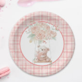 Cute Teddy Bear Pink Pset Paper Bord