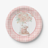 Cute Teddy Bear Pink Pset Paper Bord (Voorkant)