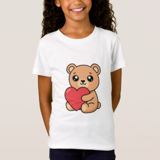 Cute Teddy Bear Portret T-Shirt | Aesthetic Oversi