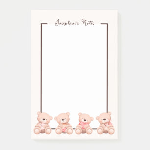 Cute Teddy Bear Post-it® Notes