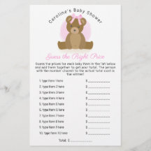 Cute Teddy Bear Raad Price Baby Girl Shower