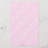 Cute Teddy Bear Raad Price Baby Girl Shower (Achterkant)