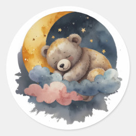 Cute Teddy Bear Ronde Sticker