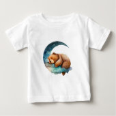 Cute Teddy Bear Sleeping op de maan van Crescent (Voorkant)