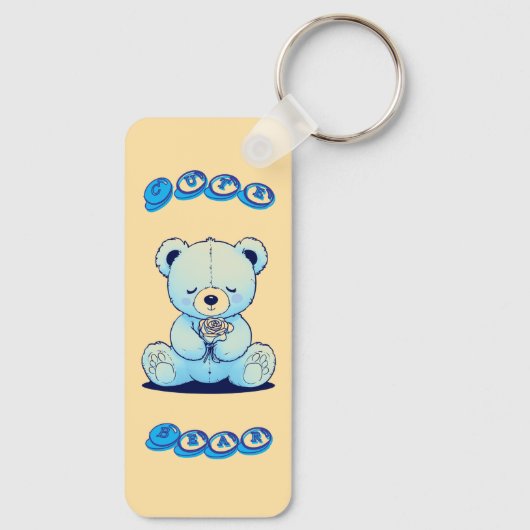 Cute Teddy Bear Sleutelhanger (Achterkant)