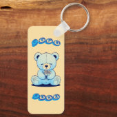 Cute Teddy Bear Sleutelhanger (Achterkant)