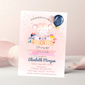 Cute Teddy Bear, Stars Cadeau Baby shower Kaart
