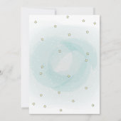 Cute Teddy Bear, Stars Cadeaus Blue Baby shower Kaart (Achterkant)