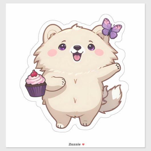 Cute Teddy Bear Sticker (Vel)