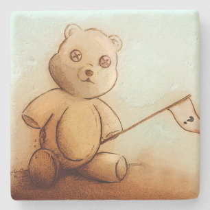 Cute Teddy Bear, Stone Onderzetter