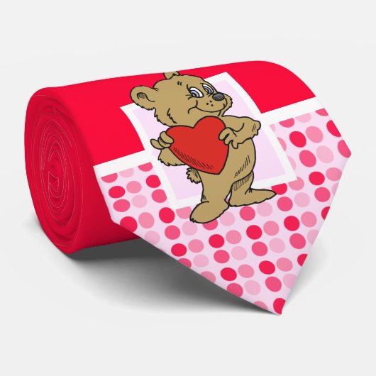 Cute Teddy Bear Stropdas (Opgerold)