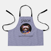 Cute Teddy Bear Sushi Chef Schort (Voorkant)