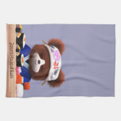 Cute Teddy Bear Sushi Chef Theedoek (Horizontaal)