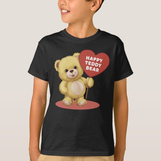 Cute Teddy Bear T-shirt (Voorkant)