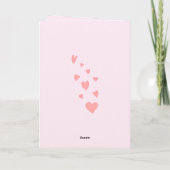 Cute Teddy Bear Valentine Feestdagen Kaart (Achterkant)