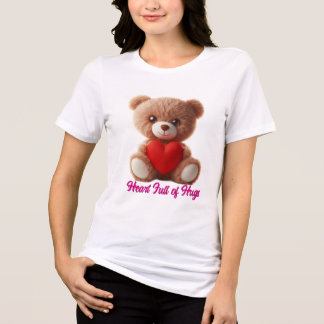 Cute Teddy Bear Valentine Tri-Blend Shirt