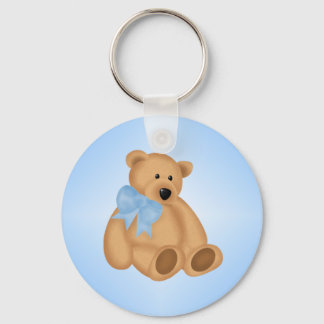 Cute Teddy Bear, voor Baby Boy Sleutelhanger