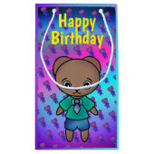 Cute Teddy Bear voor de geboorte Klein Cadeauzakje (Achterkant)