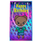 Cute Teddy Bear voor de geboorte Klein Cadeauzakje (Voorkant)