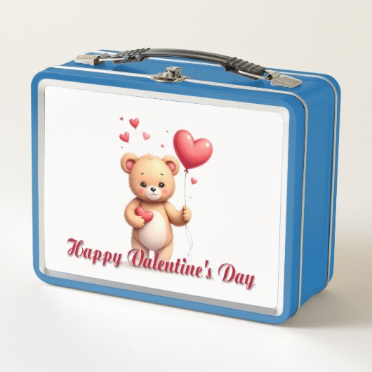 Cute Teddy Bear with Heart – Happy Valentine’s Day (Voorkant)
