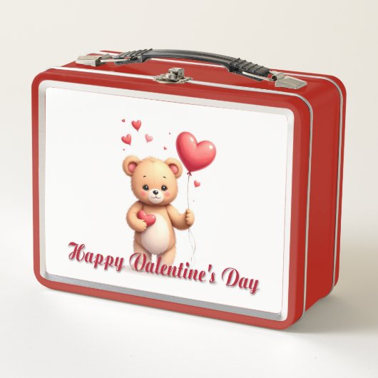 Cute Teddy Bear with Heart – Happy Valentine’s Day (Voorkant)