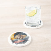 Cute Teddy Bear Zandsteen Onderzetter (Zijkant)