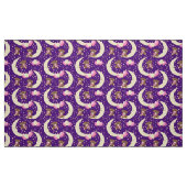Cute Teddy Bear zit op het Mon Pattern Stof (Fat Quarter)