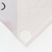 Cute Teddy Bears and Clouds Baby Girl Pattern Fleece Deken (Hoek)