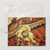 Cute Teddy Bears bij Carnival Briefkaart (Voorkant / Achterkant)