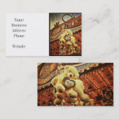 Cute Teddy Bears bij het carnaval Visitekaartje (Voorkant / Achterkant)