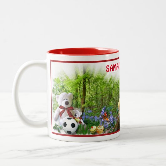 CUTE TEDDY BEARS PICNIC TWEEKLEURIGE KOFFIEMOK (Links)