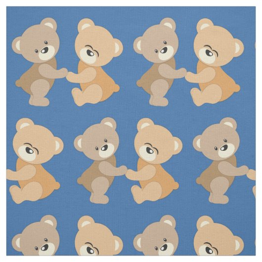 Cute Teddy Bears Stof (Swatch)