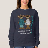 Cute Teddy Bears Sweatshirt voor verpleegkundige (Voorkant)