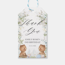 Cute Teddy Bears Tea for Two 2nd Birthday Party Cadeaulabel