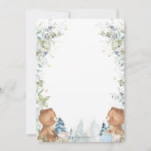 Cute Teddy Bears Tea for Two 2nd Birthday Party Kaart (Achterkant)