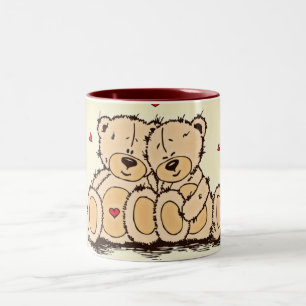 Cute Teddy Bears Tweekleurige Koffiemok